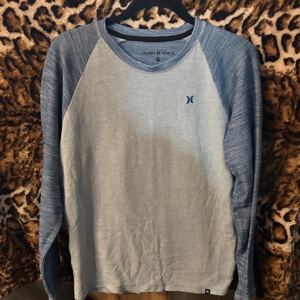 Men's Blue Long Sleeve Shirt Hurley BRAND NEW NO TAGS NEVER WORE FROM BUCKLE